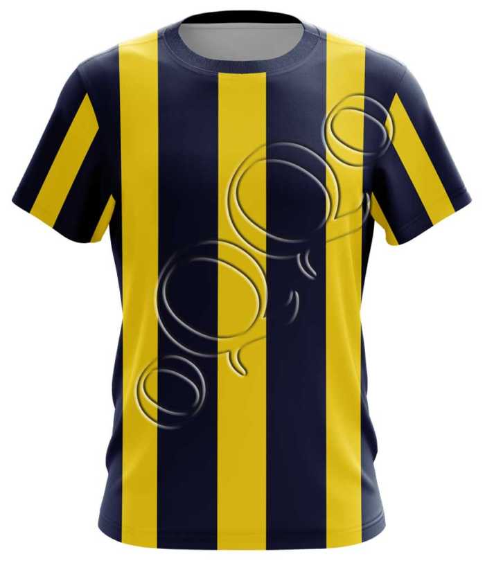 Çubuklu Forma Sarı Lacivert (7,5cm)